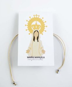 Alternative view of Pulsera Virgen de los Milagros de Acero Inoxidable